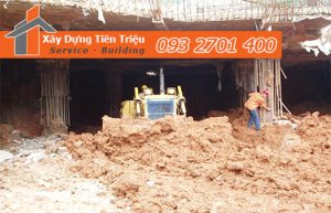 Dịch vụ đào đất tầng hầm CTY Tiền Triệu Quận 9.