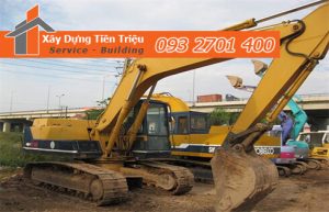 Đào móng công trình cơ giới Biên Hòa Đồng Nai.
