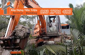 Đào móng công trình cơ giới Huyện Củ Chi.