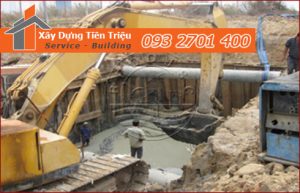 Đào móng công trình cơ giới Quận 12.