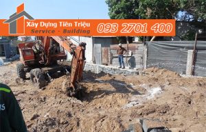 Đào móng công trình cơ giới Quận 2.