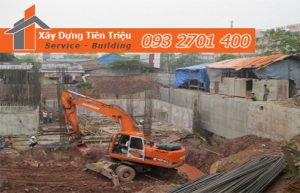 Đào móng công trình cơ giới Quận Gò Vấp.