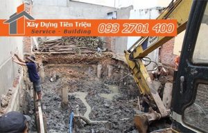 Đơn giá đào móng bằng máy ỏ Quận 3 CTY Tiền Triệu.