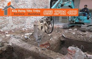 Công ty Tiền Triệu nhận thầu đào móng công trình ở Huyện Bình Chánh.