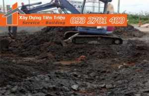 Công ty Tiền Triệu nhận thầu đào móng công trình ở Quận 12.