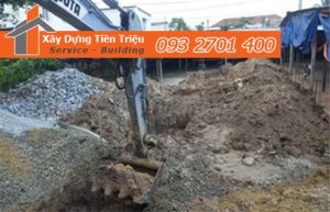 Công ty Tiền Triệu nhận thầu đào móng công trình ở Quận Gò Vấp.