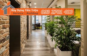 Cây xanh và giải pháp sáng tạo trong thiết kế cảnh quan văn phòng.