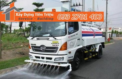 Công ty cho thuê xe bồn phun nước rửa đường Hậu Giang
