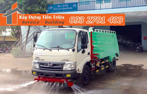 Công ty cho thuê xe bồn phun nước rửa đường Huyện Bình Chánh