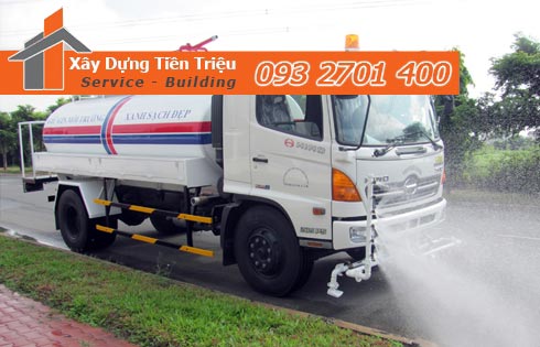 Cho thuê xe bồn phun nước rửa đường tại Quận 3