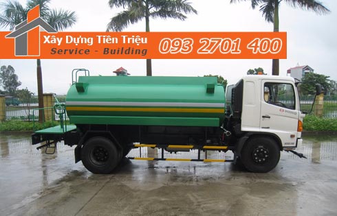 Giá cho thuê xe chở nước tưới cây xanh Tiền Giang rẻ