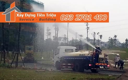 Dịch vụ tưới cây bằng xe bồn An Giang